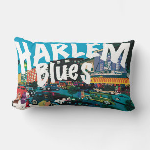 Almofada Lombar Sonho de Paisagem do Blues de Harlem