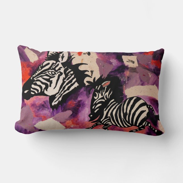 Almofada Lombar Sonhos da zebra (Frente)