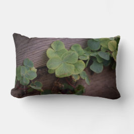 Almofada Lombar Sortudo ou Determinado? Shamrocks do Dia de São Pa