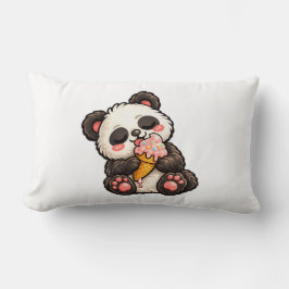 Almofada Lombar Sorvete de Panda Fofo
