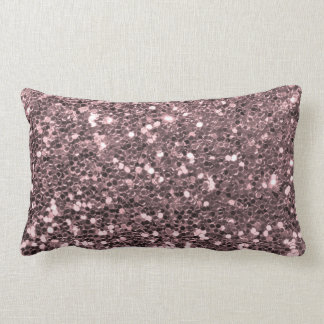 Almofada Lombar Sparkles Dourados cor-de-rosa do brilho do falso