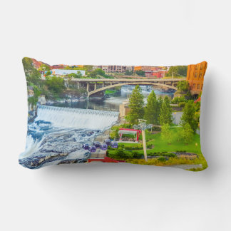 Almofada Lombar Spokane Falls Travesseiro decorativo de Washington