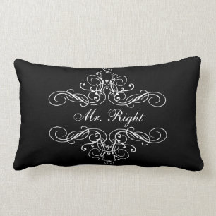 Almofada Lombar Sr. Direito Elegante Boudoir Cama seu & seu