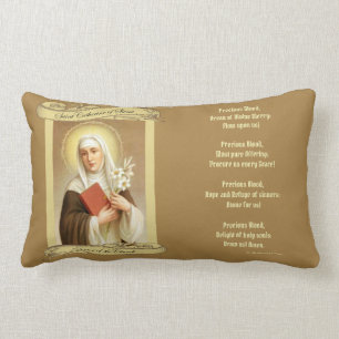 Almofada Lombar St. Catherine do doutor de Siena da igreja