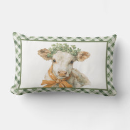 Almofada Lombar  St Patrick's Day Lucky Clover Cow