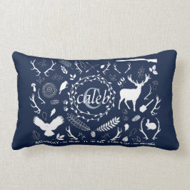 Almofada Lombar Stats personalizado do nascimento do berçário do