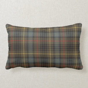 Almofada Lombar Stewart Hunting Weathered Tartan - Padrão de Xadr