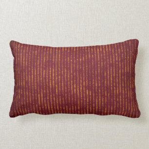 Almofada Lombar stripes18 BURGUNDY MAROON RUST CAD STRIP TEXTURED