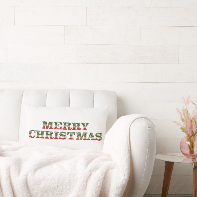 Almofada Lombar Suéter de Natal Vermelho e Verde | Férias (Sofá)