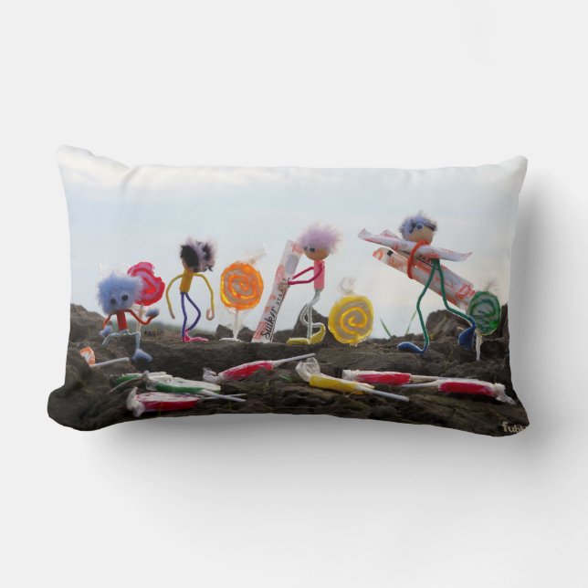 Almofada Lombar Suikerfeest oogstende Fubby's. (Frente)