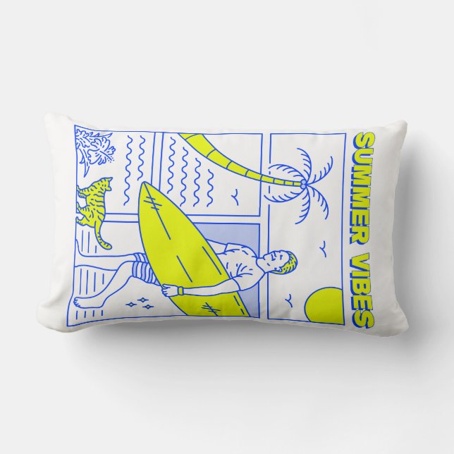 Almofada Lombar Summer Vibes (Frente)