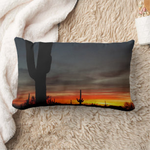 Almofada Lombar Sunset do Deserto de Sonoran Arizona / Saguaro Cac
