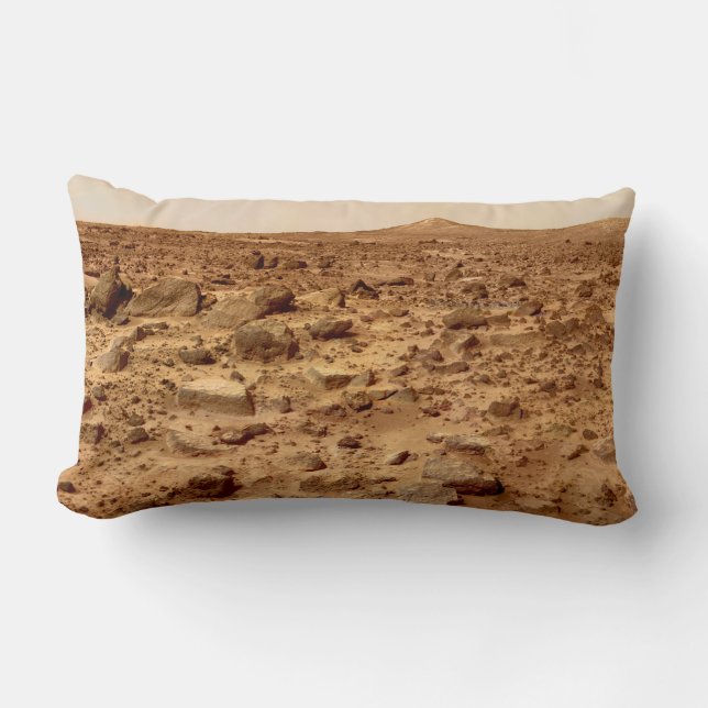 Almofada Lombar Superfície Rocky do Planeta Marte (Frente)