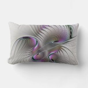 Almofada Lombar Surreal Shy Beauty Modern Abstrato Fractal Art