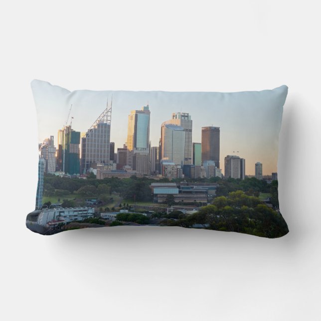 Almofada Lombar Sydney Business Center Skyscrapers Travesseiro lom (Frente)