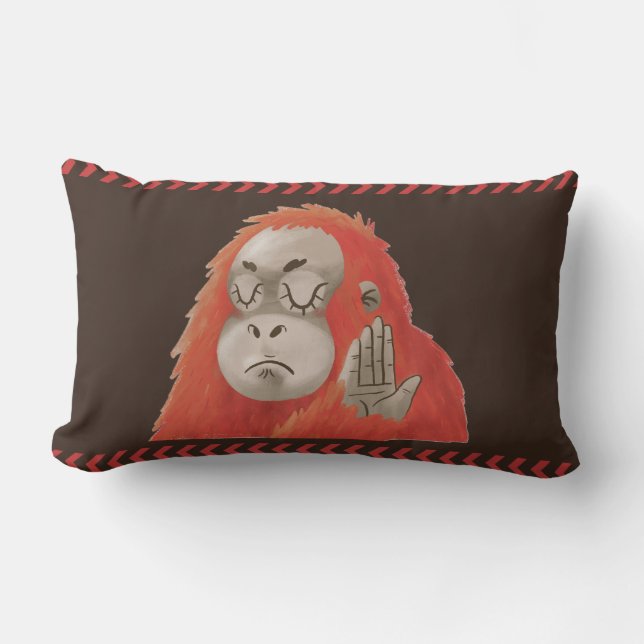 Almofada Lombar Talk to the Hand Throw Pillow (Frente)