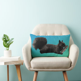 Almofada Lombar Tall Tales Blue Green Squirrel