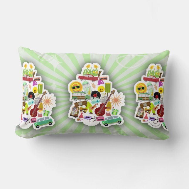 Almofada Lombar Tão Divertida Colagem Retroativa Também (Frente)