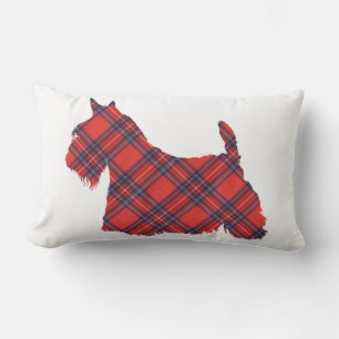 Almofada Lombar Tartan Stewart do Terrier Escocês