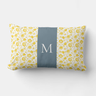 Almofada Lombar Teal e Travesseiro lombar amarelo