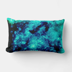 Almofada Lombar Teal Galaxy