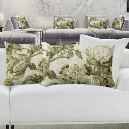 Almofada Lombar Tecido De Banho Botânico Oleícola Verde N.O 5