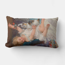 Almofada Lombar Tempo de Reprodução: Rapariga Brincando com seu Pe