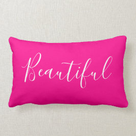 Almofada Lombar Tendência minimalista rosa brilhante simples moder