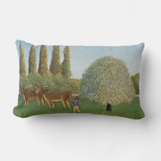 Almofada Lombar Terra de pastagem (O Pasto), Henri Rousseau, 1910