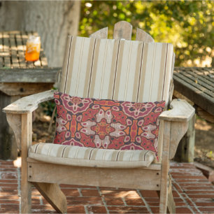 Almofada Lombar Terracota Vermelho Laranja Marrom Taupe Arte Triba