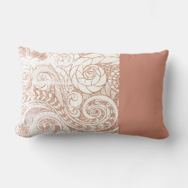 Almofada Lombar Terracotta Botanical Swirl