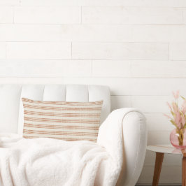 Almofada Lombar Terracotta Creme Moderno Minimalista Listra Boho