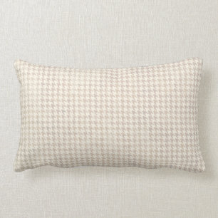 Almofada Lombar Teste padrão da baunilha de Houndstooth