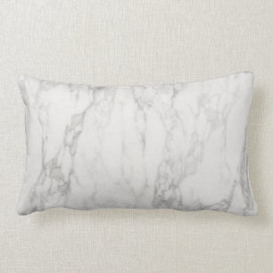 Almofada Lombar Teste padrão de pedra de mármore cinzento branco