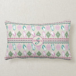 Almofada Lombar Teste padrão étnico do sudoeste dos fethers