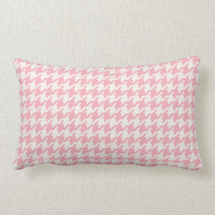 Almofada Lombar Teste padrão feminino retro bonito do houndstooth