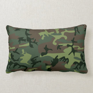 Almofada Lombar Teste padrão verde de Camo Brown da camuflagem