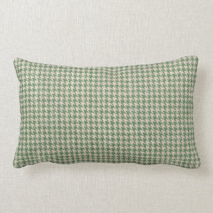 Almofada Lombar Teste padrão verde de Houndstooth