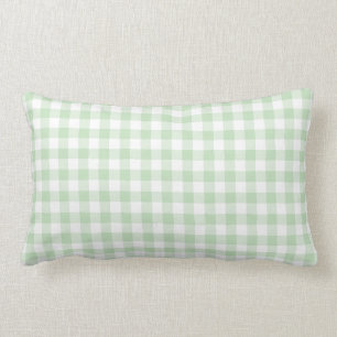 Almofada Lombar Teste padrão verde e branco da hortelã do guing