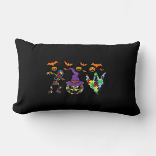 Almofada Lombar Testemunha de Halloween Autismo Sensibilização Pum