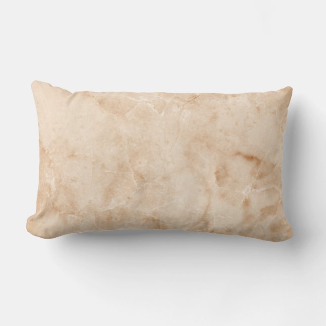 Almofada Lombar Textura de mármore cremosa (Frente)