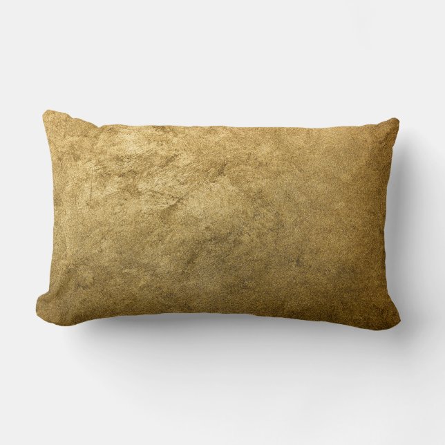 Almofada Lombar Textura do ouro, ouro ventilado, antigo (Frente)