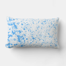 Almofada Lombar Textura Splatter - Azul
