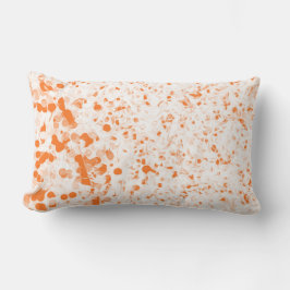Almofada Lombar Textura Splatter - Laranja