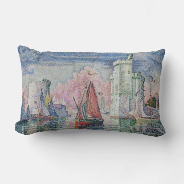 Almofada Lombar The Bonaventure Pine, Oil Painting, Paul Signac (Frente)