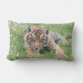 Almofada Lombar Tigre fotográfico, animais. travesseiro decorativo