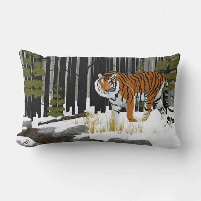 Almofada Lombar Tigre Siberiano (Frente)