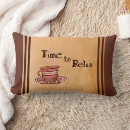 Almofada Lombar Time to Relax "Chocolate Bar" Brown Lumbar Pillow