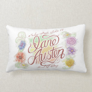 Almofada Lombar Tipo de Jane Austen do travesseiro decorativo do