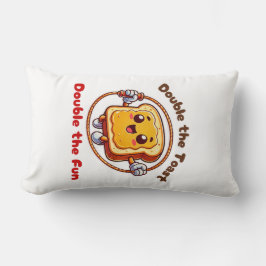Almofada Lombar Toast Sandwich Peanut Button Cartoon Jump Rope
